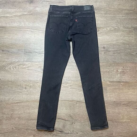 Levis Jeans Grey Wash Womens Size 29 x 30 High Rise Skinny Denim Pants - Picture 6 of 7